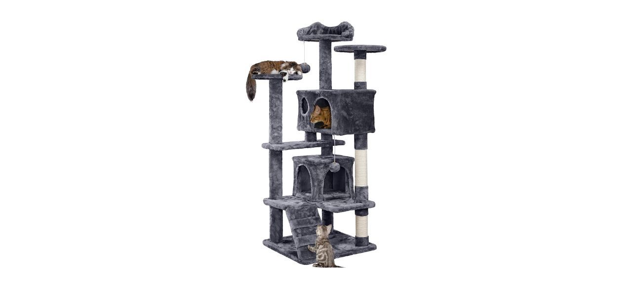 Yaheetech 54-inch Cat Tree Tower Condo Furniture Scratching Post