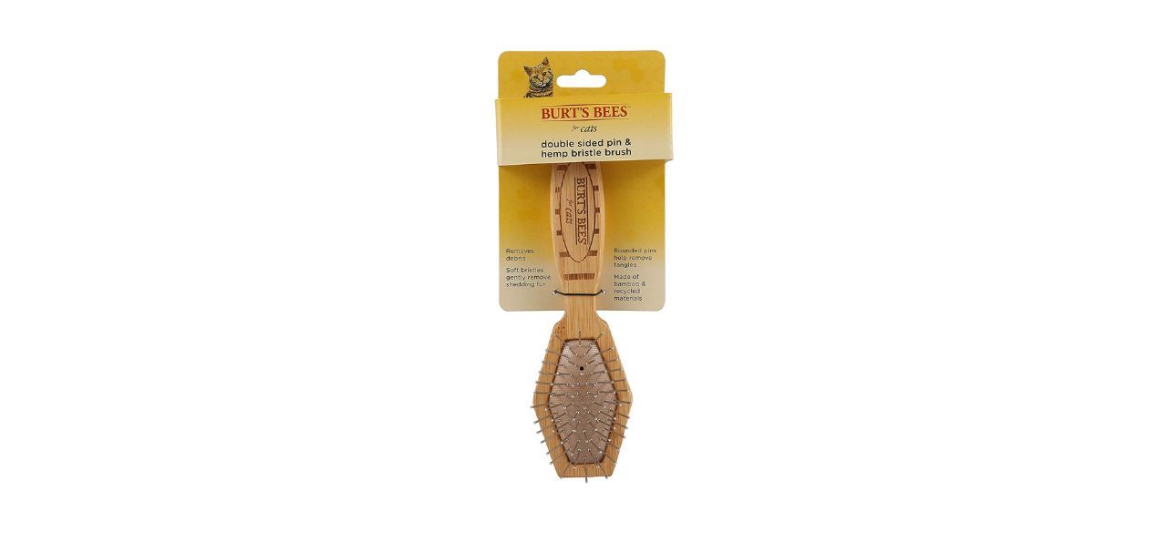 Burt’s Bees for Cats 2-in-1 Double-Sided Pin and Bristle Brush