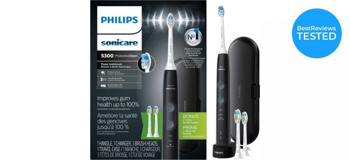 Philips Sonicare ProtectiveClean 5300 Rechargeable Electric Power Toothbrush  Philips Sonicare ProtectiveClean 5300 Rechargeable Electric Power Toothbrush