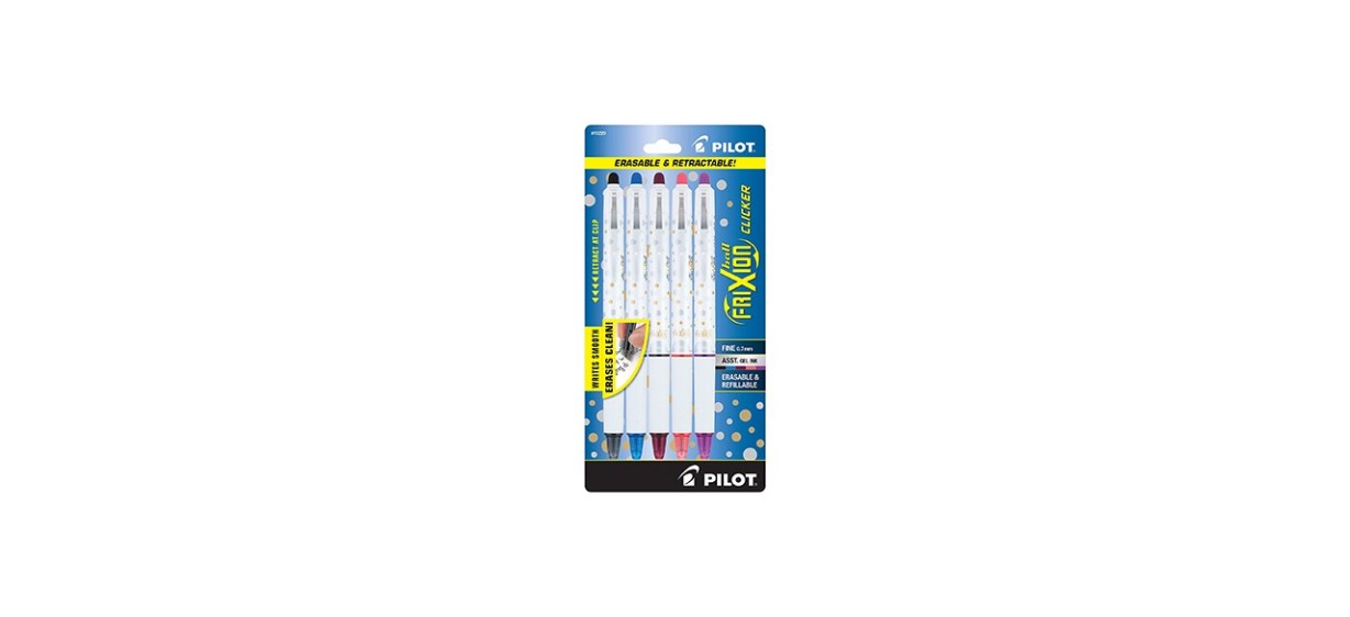 Pilot FriXion Clicker Erasable Design Collection Gel Pens