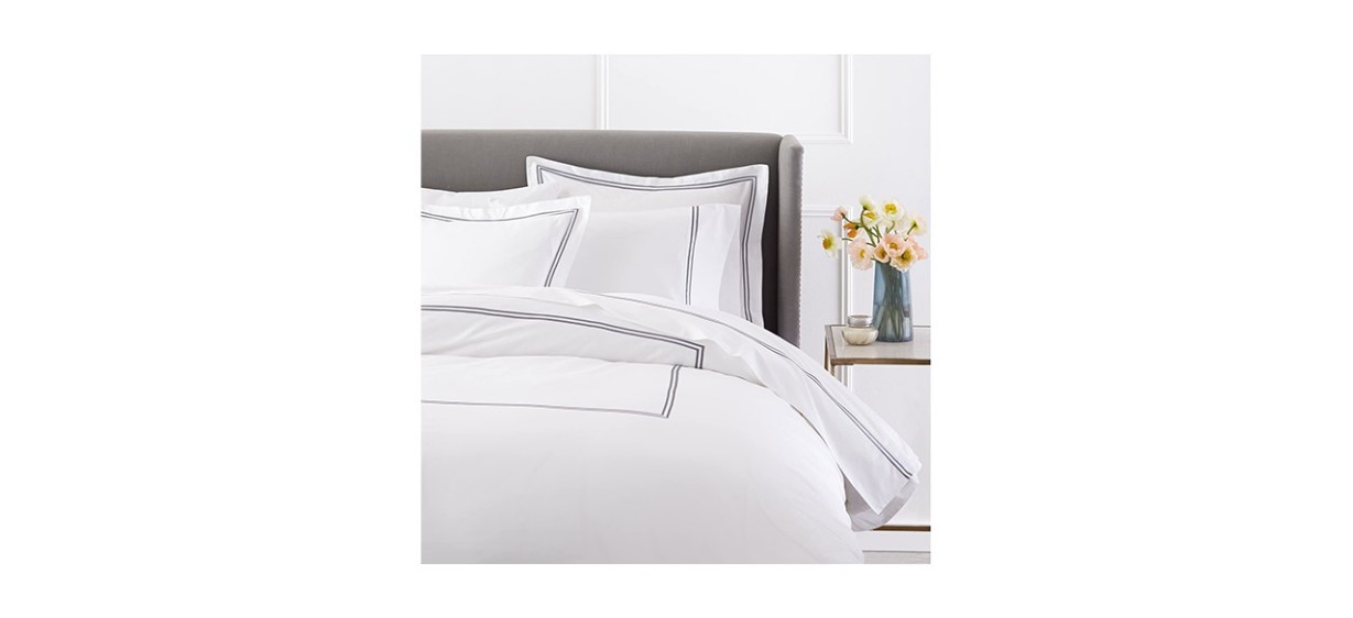 Pinzon 400 Thread Count Egyptian Cotton Sateen Hotel Stitch Duvet Cover