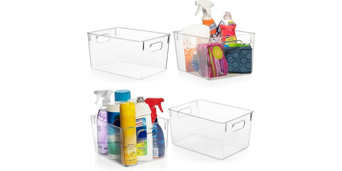 ClearSpace Clear Plastic Storage Bins