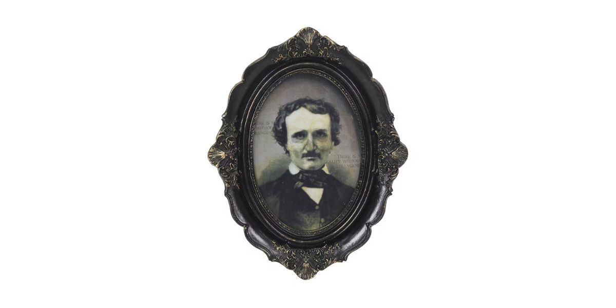 Lenticular Skeleton Edgar Allen Poe Tabletop Décor