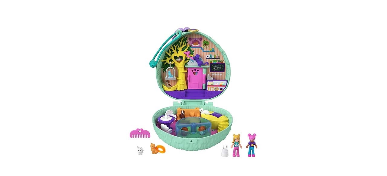 Polly Pocket Hedgehog Cafe Compact on white background