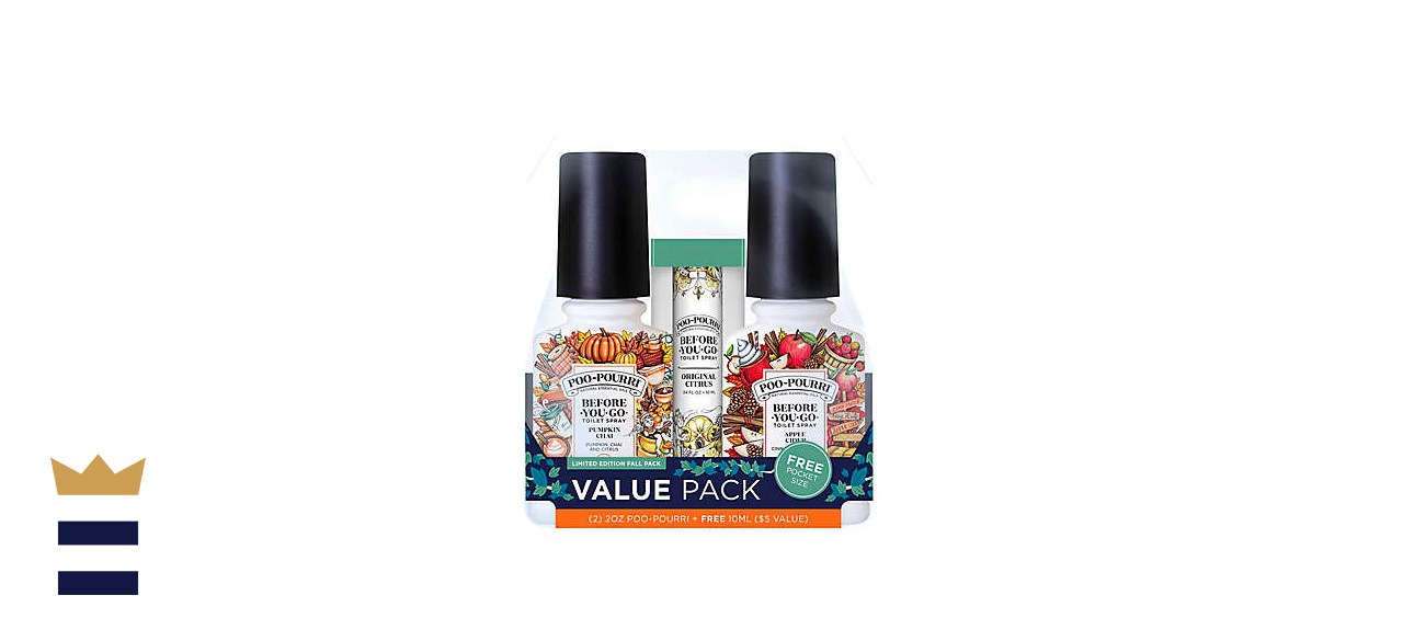 Poo-Pourri Before-You-Go 3-Pack Fall Toilet Spray Set