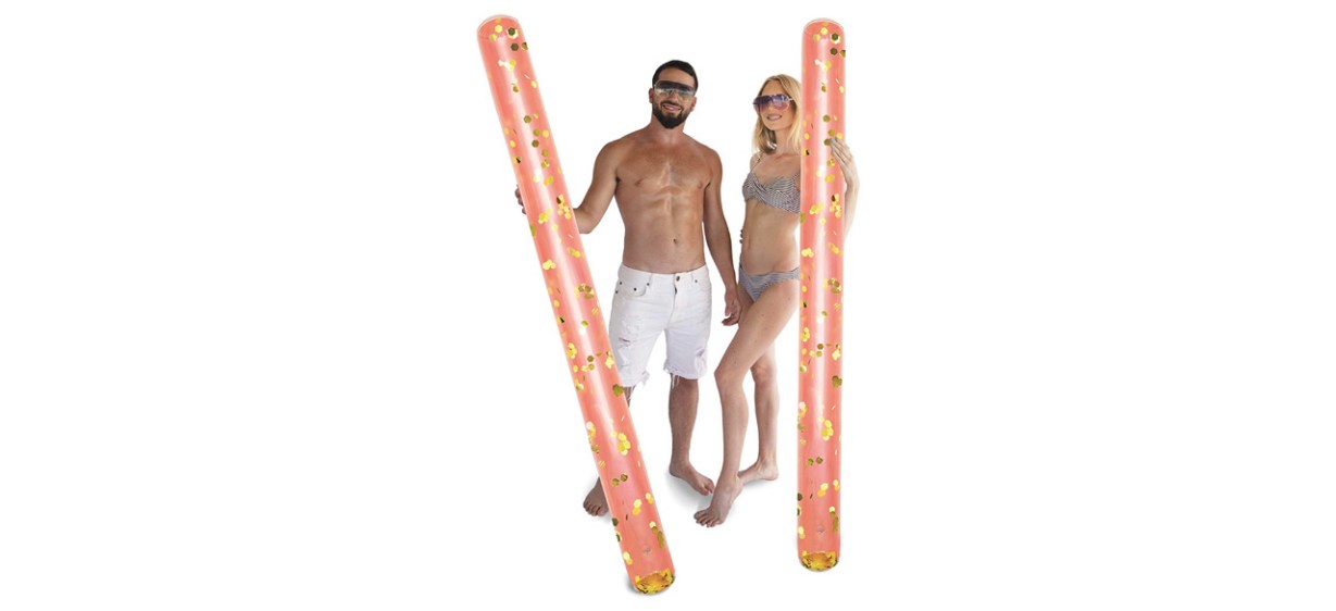 Poza Inflatable Jumbo Pool Noodles Floats, Two-pack