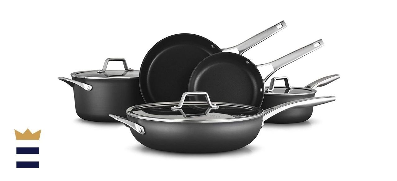 Premier Hard Anodized Nonstick Eight-Piece Set