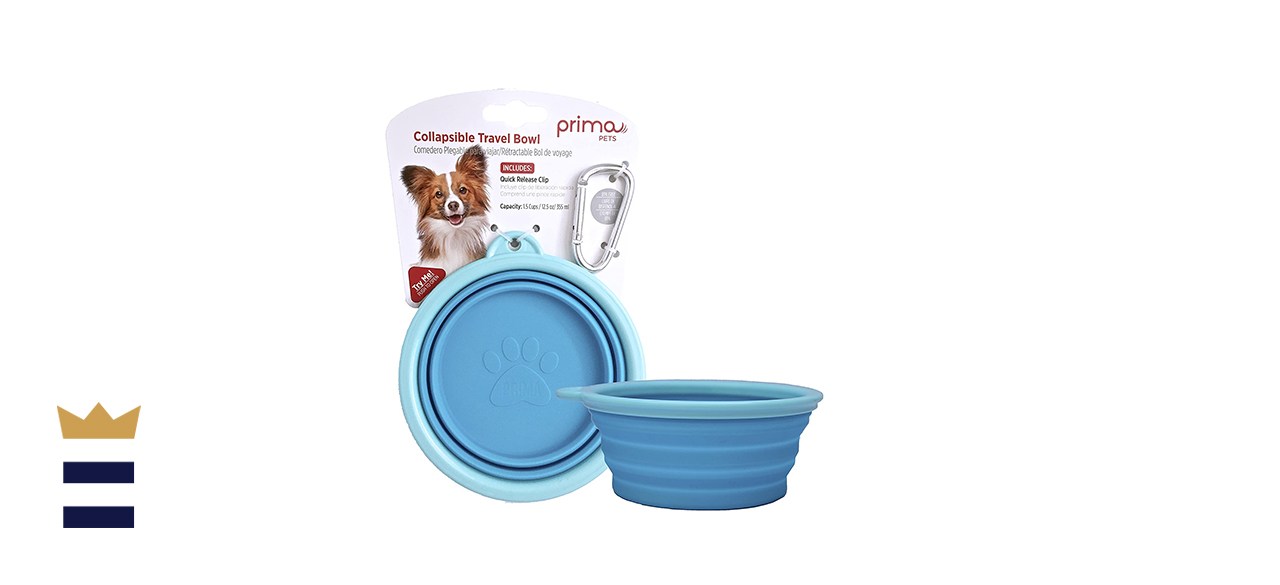 Prima Pets Collapsible Travel Bowl with Carabiner