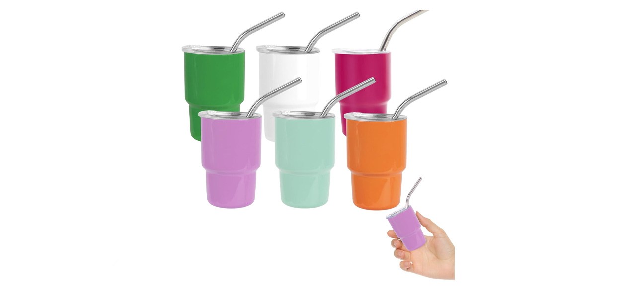 STFALI Shot Glasses Set with Straws