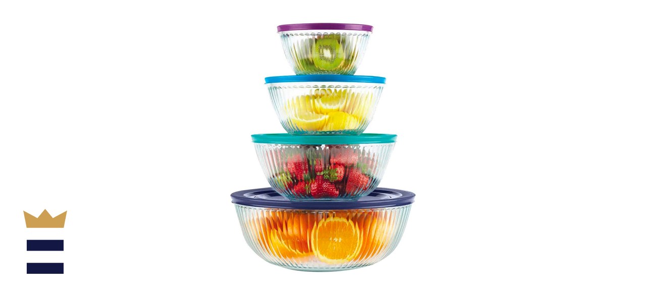 Pyrex 100 Years Glass Mixing 8 piece Bowl Set