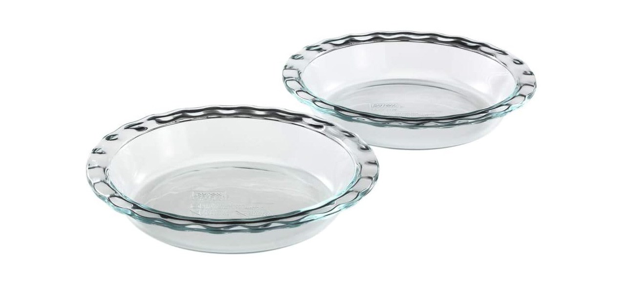 Pyrex Easy Grab Glass Pie Plate, Set of Two