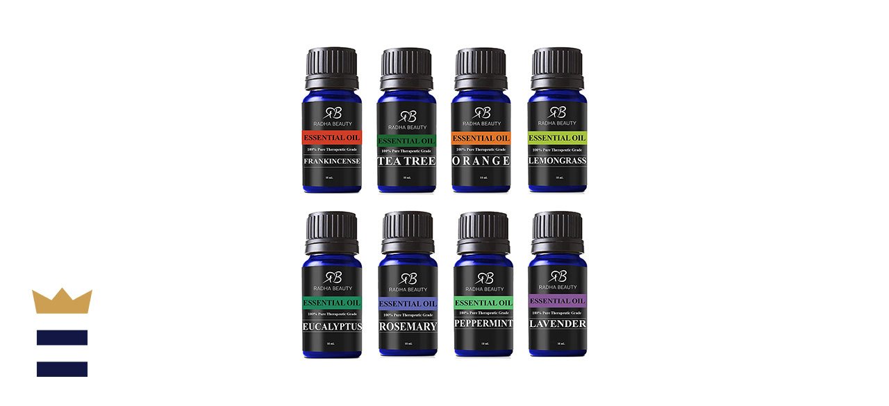 Radha Beauty’s Top Eight Essential Oils Sampler Gift Set