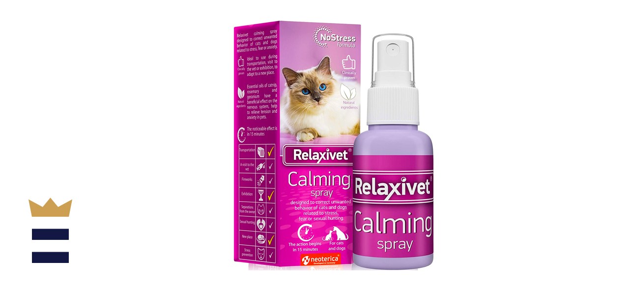 Relaxivet Pheromone Calming Spray for Cats and Dogs