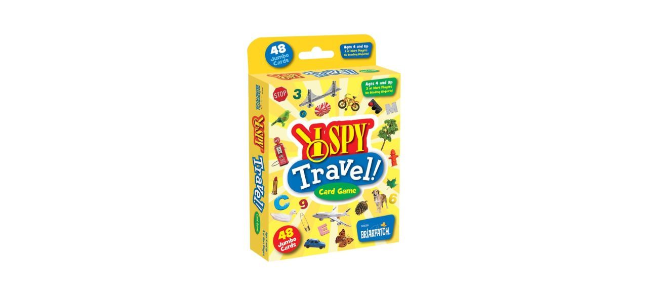 Briarpatch I SPY Travel Card Game for Kids on white background