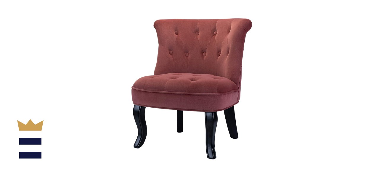 Dark Pink Upholstered Chair/Jane