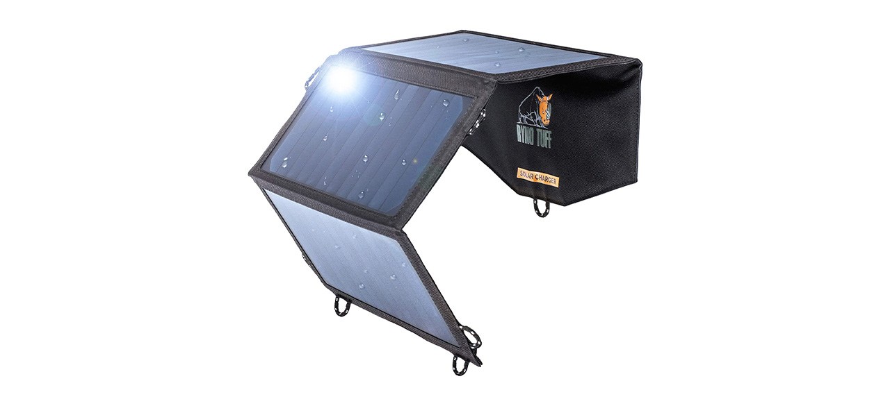 Ryno Tuff Portable 21-Watt Foldable Solar Charger for Camping