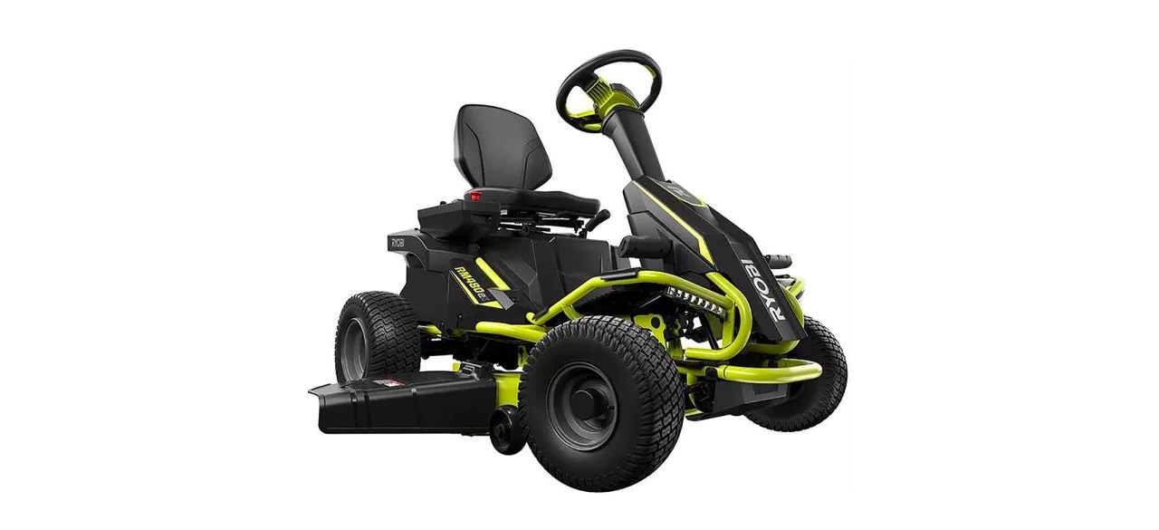 RYOBI 48V Brushless 38 in. 100 Ah Battery Electric Rear Engine Riding Lawn Mower