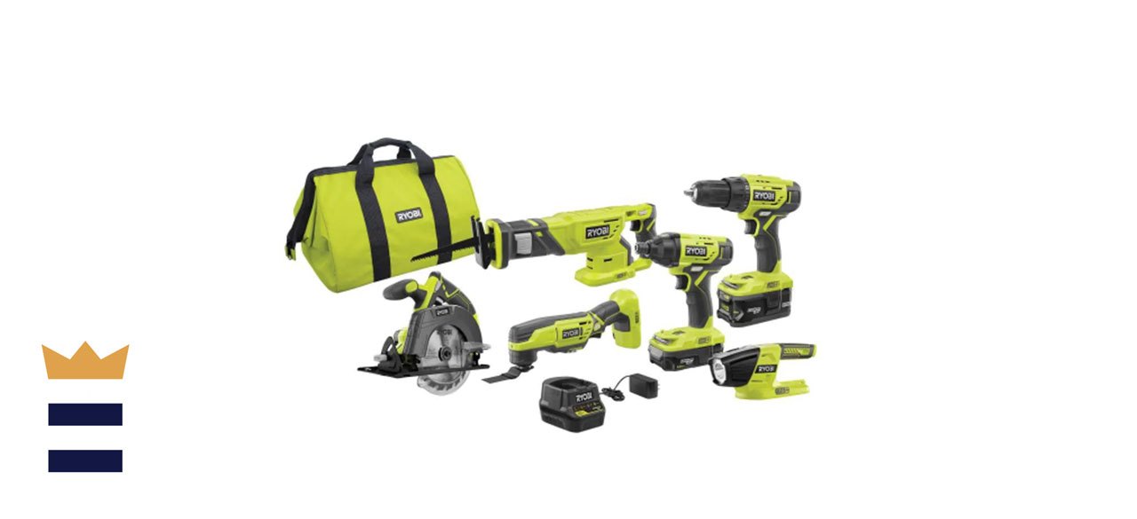 Ryobi ONE+ 18-Volt Cordless 6-Tool Combo Kit