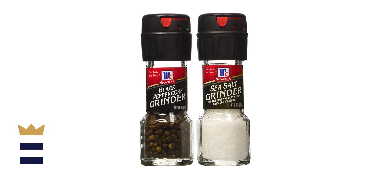  McCormick Sea Salt Grinder 2.12 Oz. &amp; Black Peppercorn Grinder 1.0 Oz