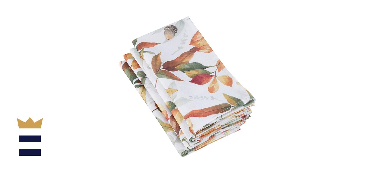 Saro Lifestyle Foliage Napkins in Green (Set of 4)