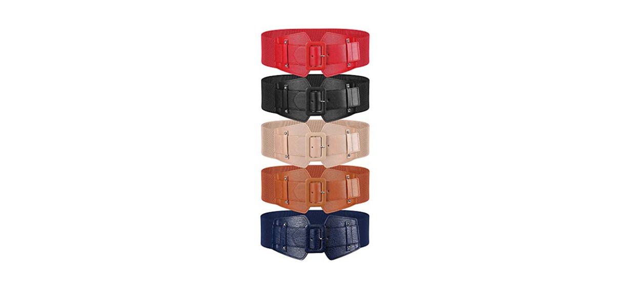 Satinior Women's Stretchy Belts