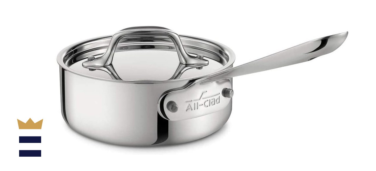 All-Clad Stainless Steel Tri-Ply Bonded Dishwasher Safe Sauce Pan