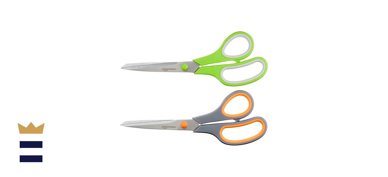 Amazon Basics Multipurpose Office Scissors - 2-Pack