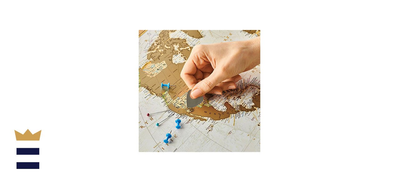 Scratch Off World Map Poster Wall Art