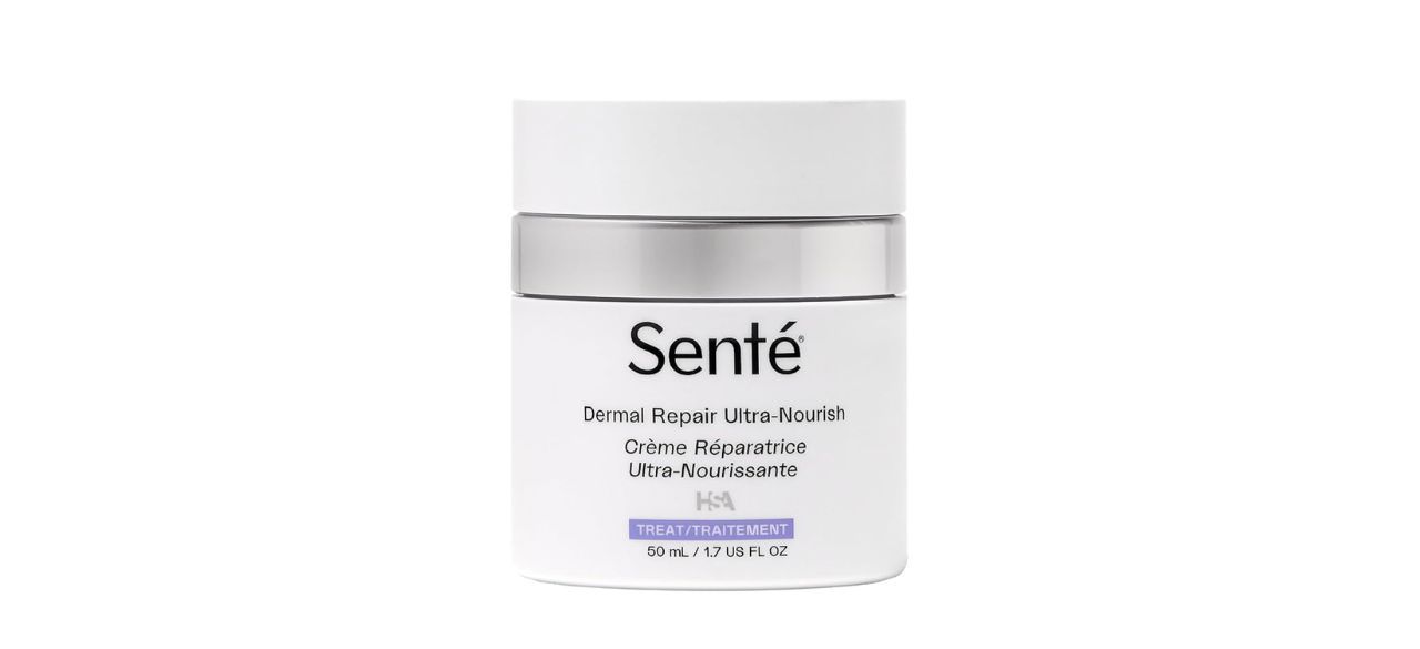 Senté Dermal Repair Ultra-Nourish- Facial Cream in white plastic pot