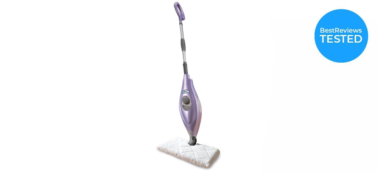 Person using Shark S3501 Steam Pocket Mop under chair