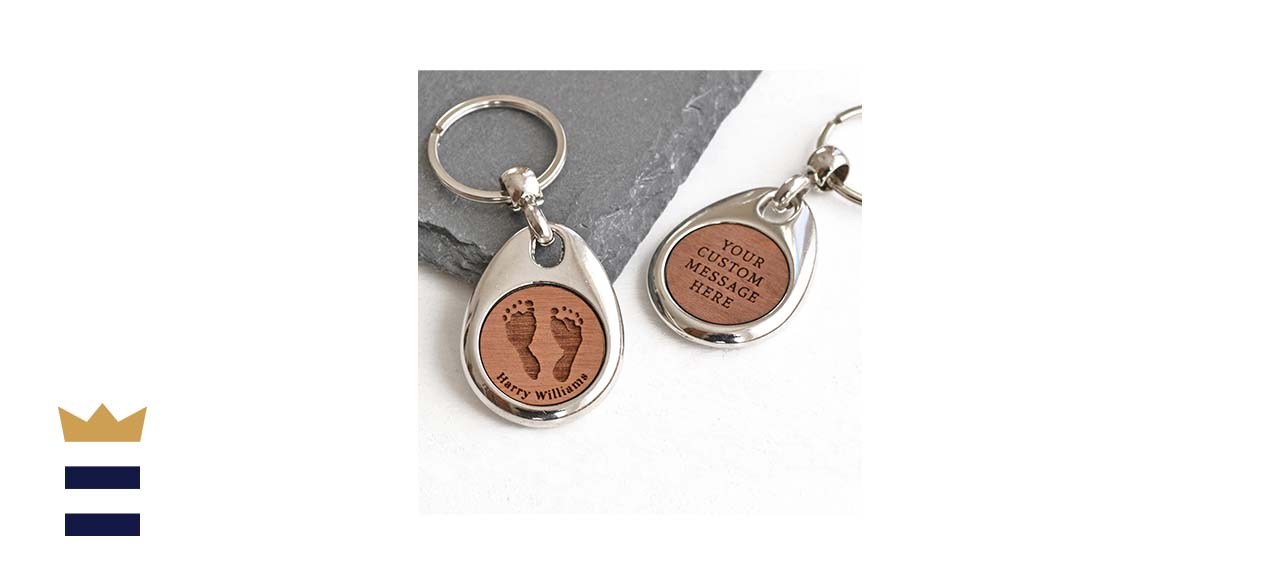 Show Stopper Supplies Personalized Baby Handprint Keychain