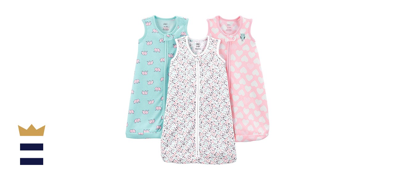 Carters 06m Baby Girl Fleece Sleep Sack Sleeping Bag Pajamas One Piece