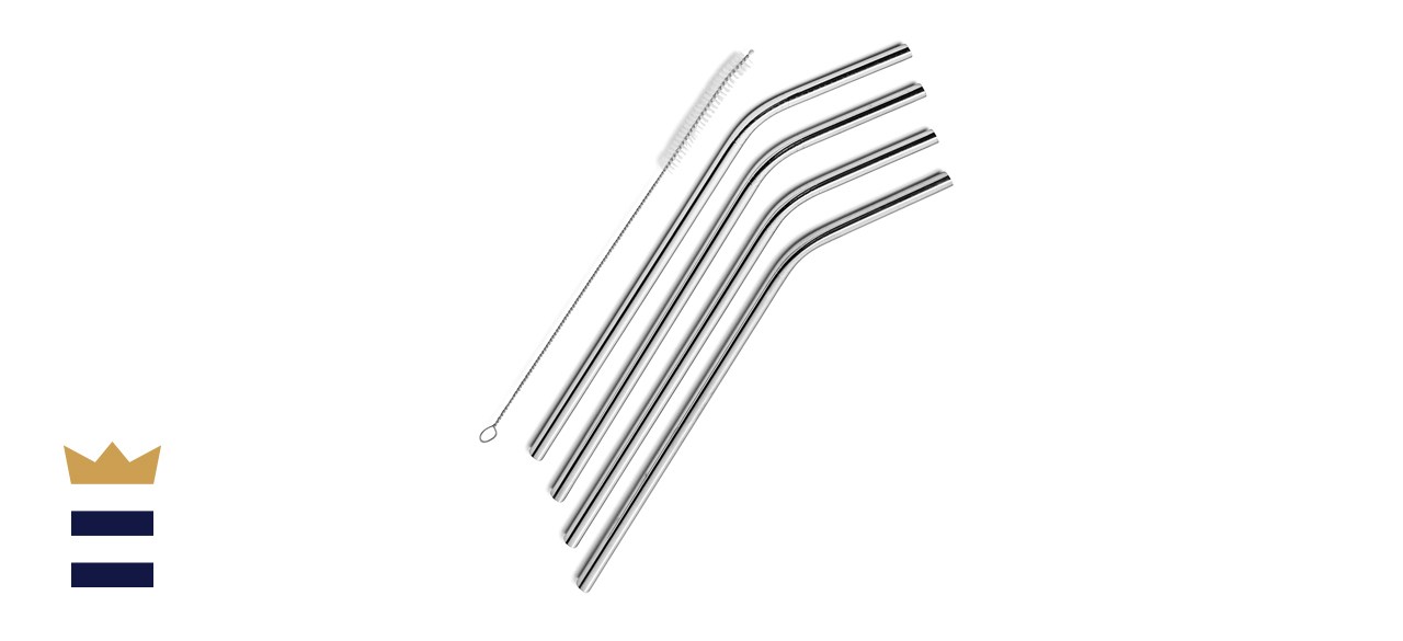 SipWell Extra Long Stainless Steel Drinking Straws