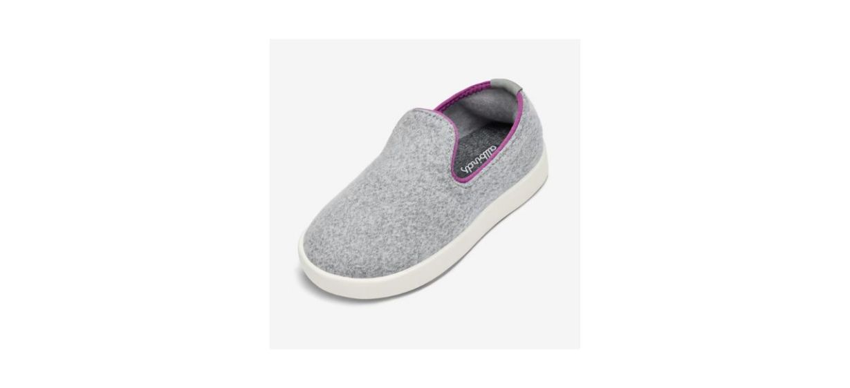 Smallbirds Wool Loungers Light Grey with Blizzard Sole