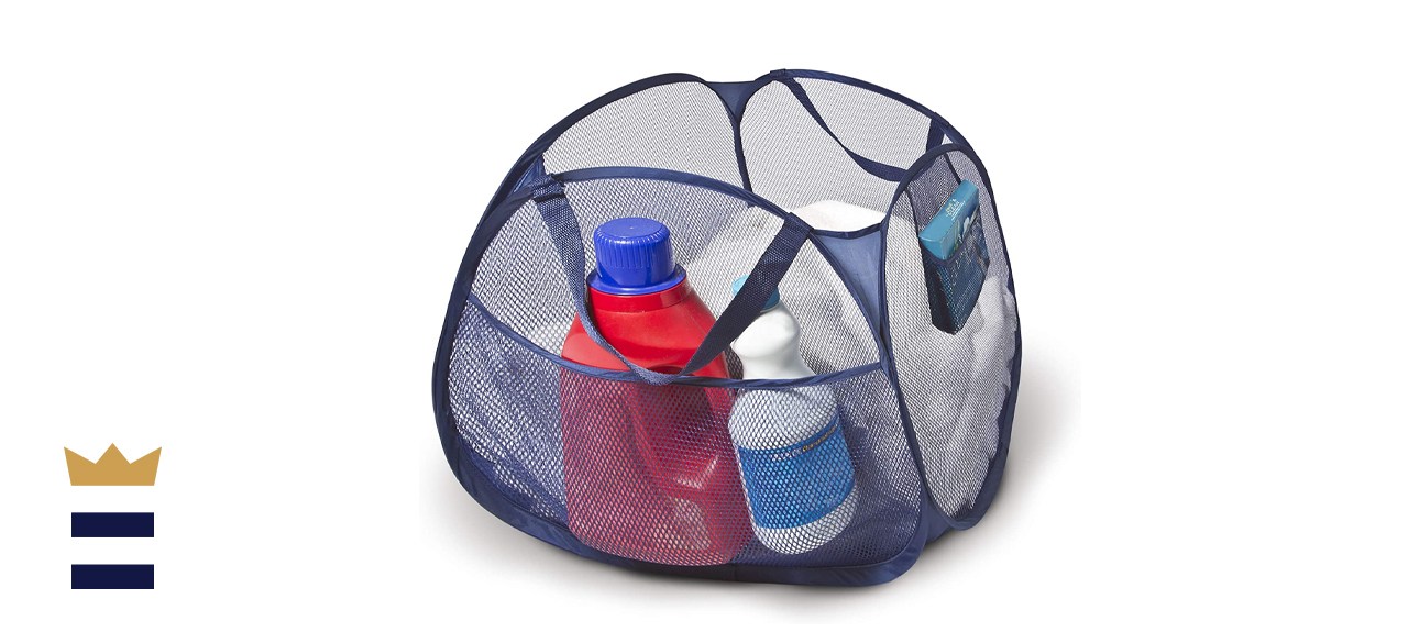 Smart Design Mesh Pop Up Square Laundry Basket