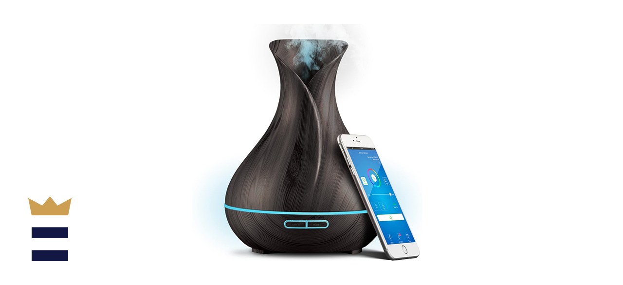 Smart Wi-Fi Wireless Essential Oil Aromatherapy 40-Milliliter Ultrasonic Diffuser &amp; Humidifier