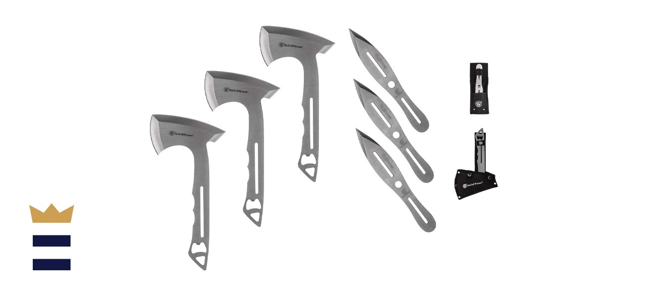 Smith &amp; Wesson Throwing Knives and Axes Combo 