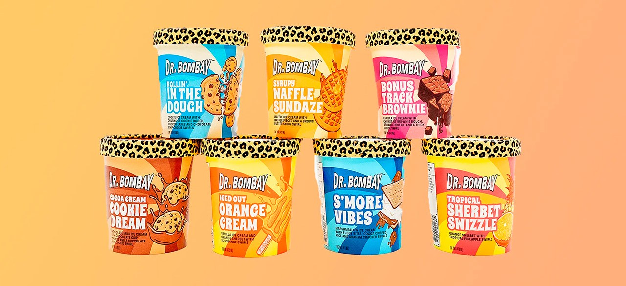 Seven ice cream flavors