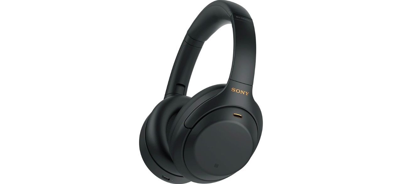 Sony WH-1000XM4 Wireless Premium Noise Canceling Overhead Headphones on white back