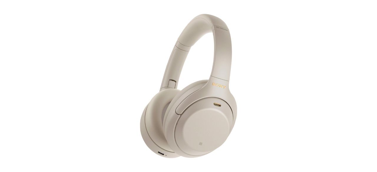 Sony WH1000XM4 Noise-Canceling Headphones in the color "silver"