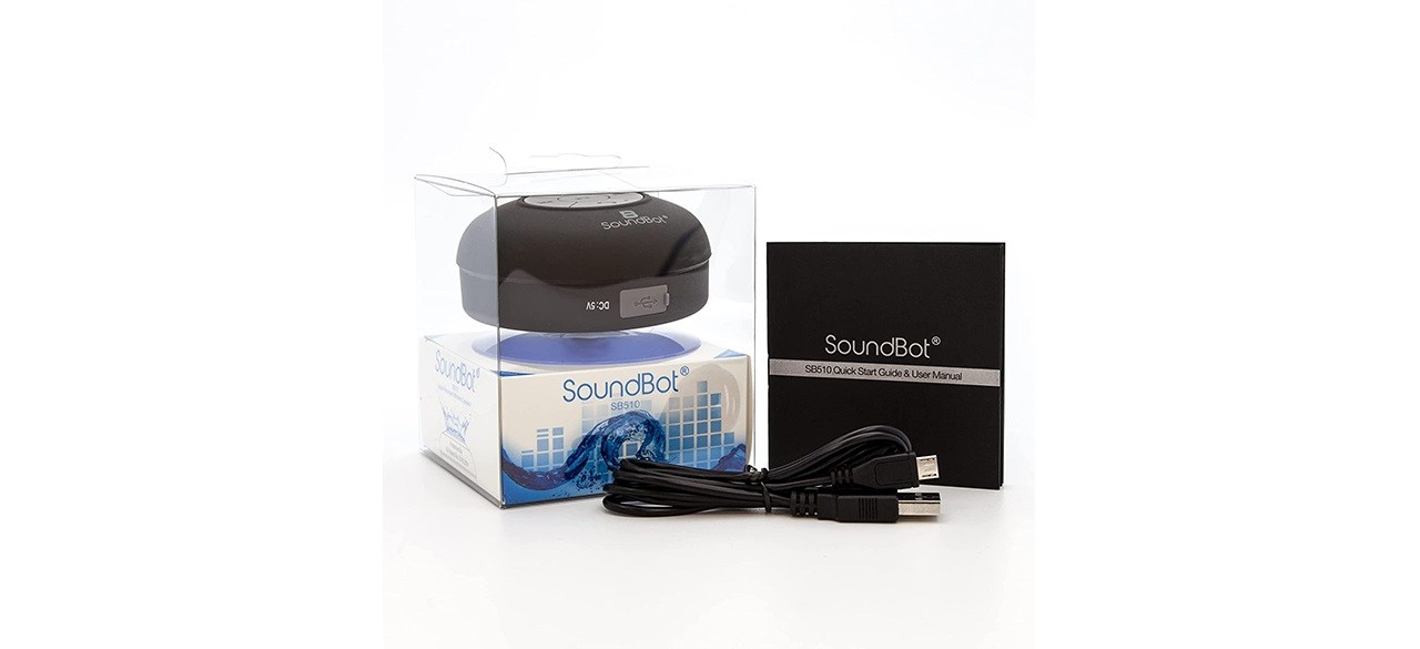 SoundBot Water Resistant Bluetooth 3.0 Shower Speaker