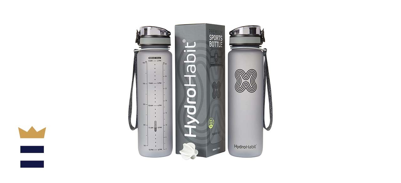 Sports Water Bottle with Time Markers by Hydro Habit