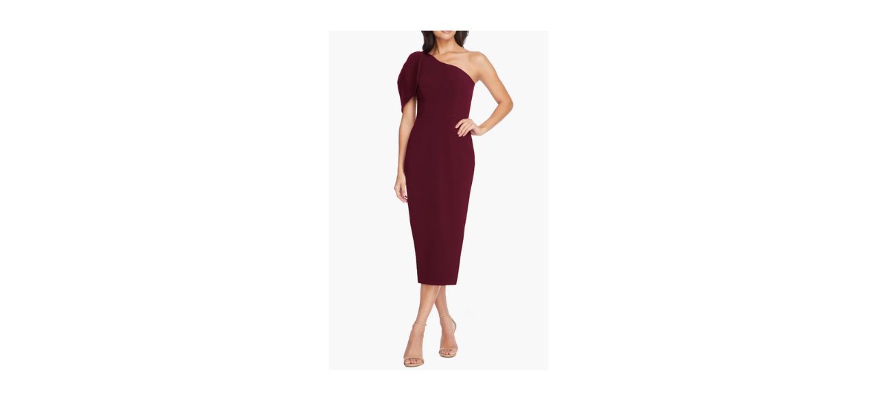 Dress the Population Tiffany One-Shoulder Midi Dress