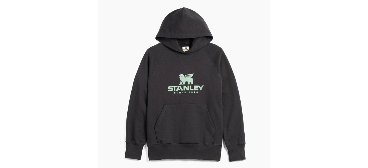 Black Stanley THE ORIGINAL HOODIE on gray background