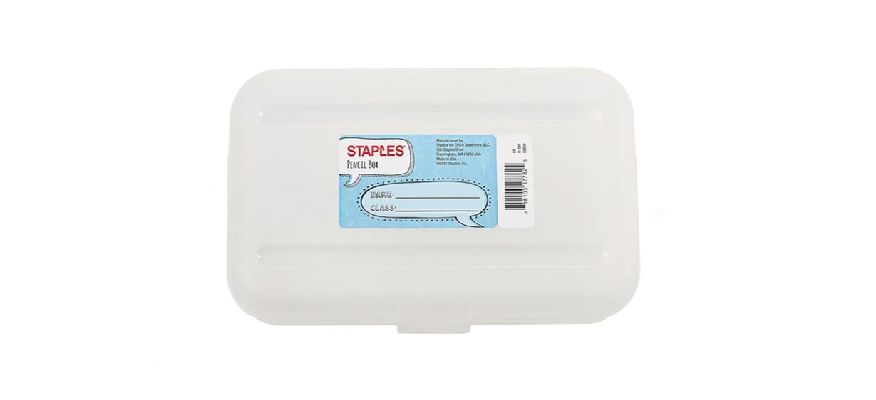 Staples Snap Plastic Pencil Case