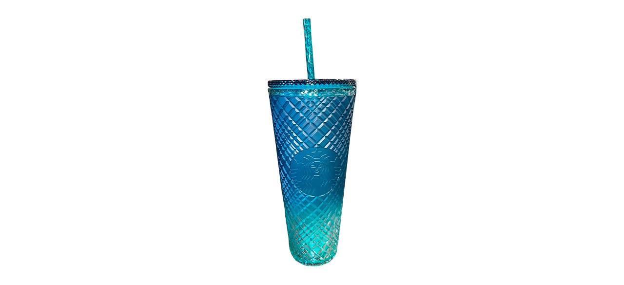 Starbucks 2023 Spring Straw Topper Blue Wave Color