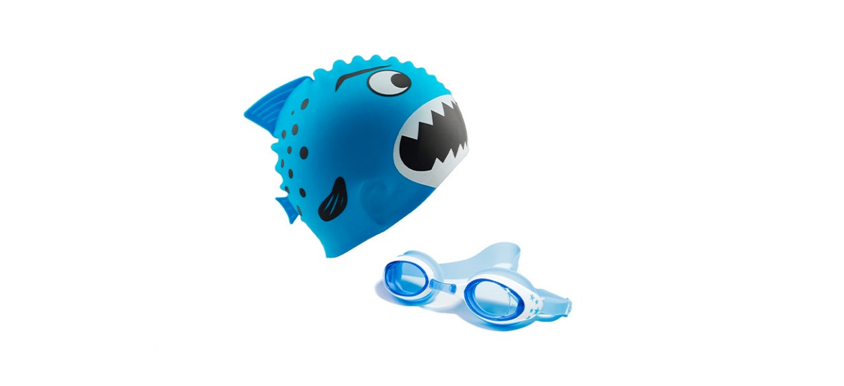 Start Smart Kids Fun Sharks and Minnows Swim Cap