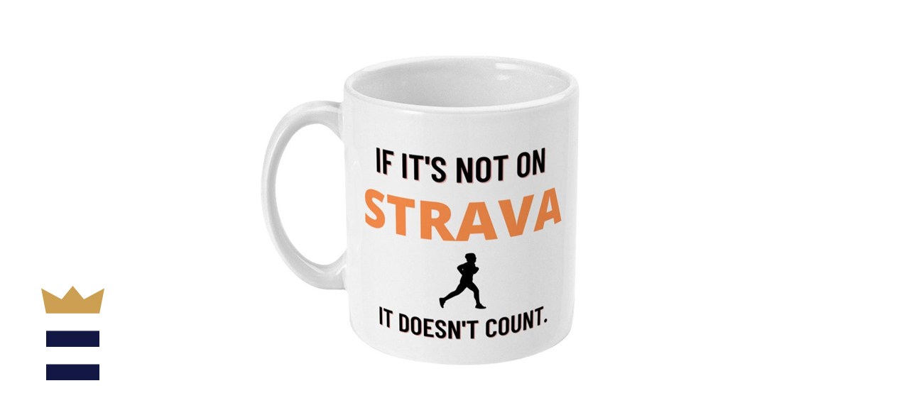 Strava-Themed Running Mug