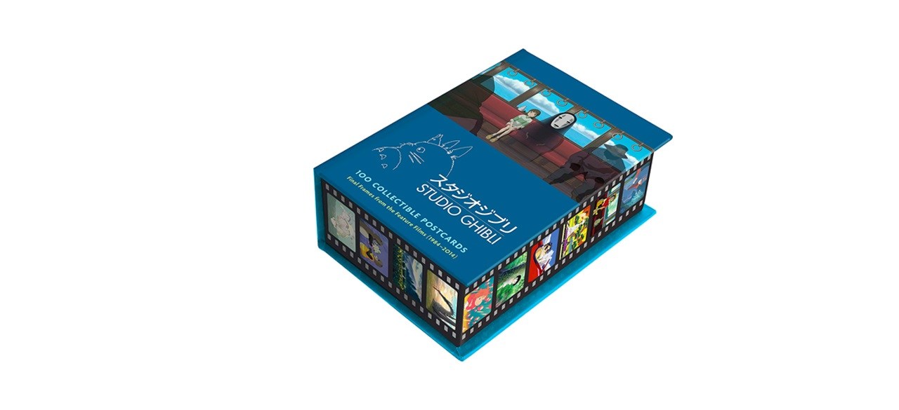 Studio Ghibli Collectable Postcards in a blue box