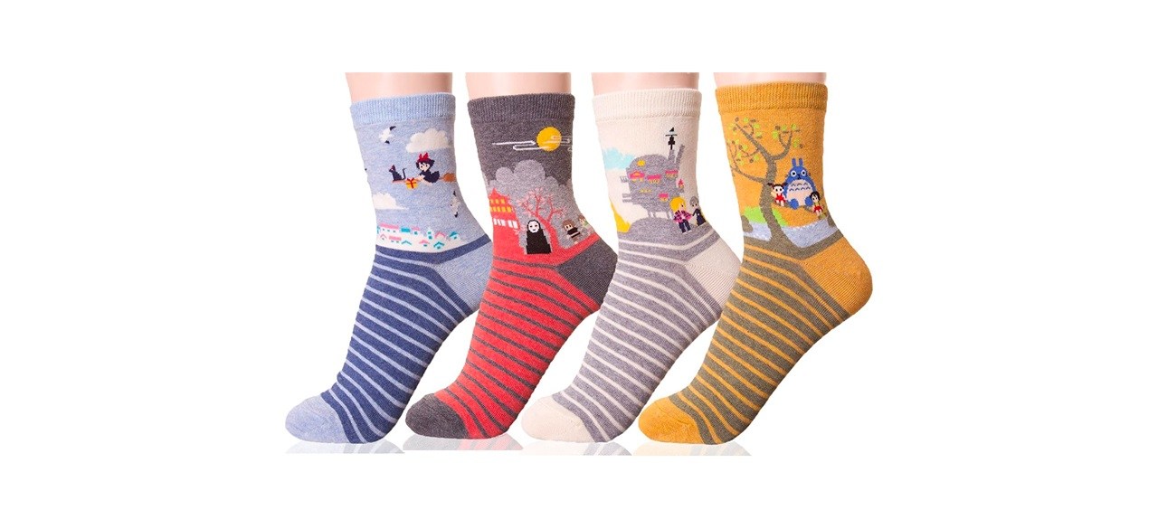 Studio Ghibli Crew Socks in four designs